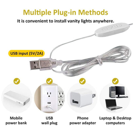 ضوّ مراية LED  10 لمبات قابل للتعديل