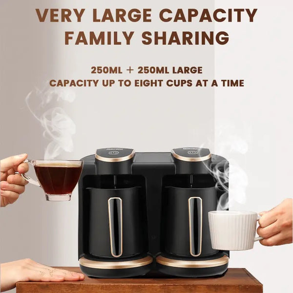 ماكينة صنع القهوة التركية المزدوجة دي اس بي Dsp Double Turkish Coffee Maker