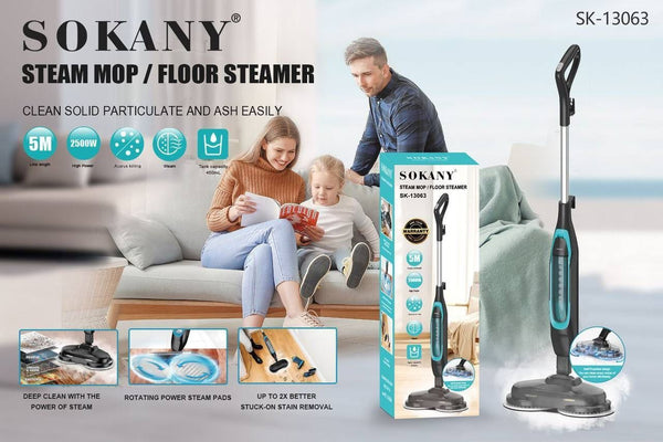 ممسحة البخار الدواره المزدوجة  من SOKANY