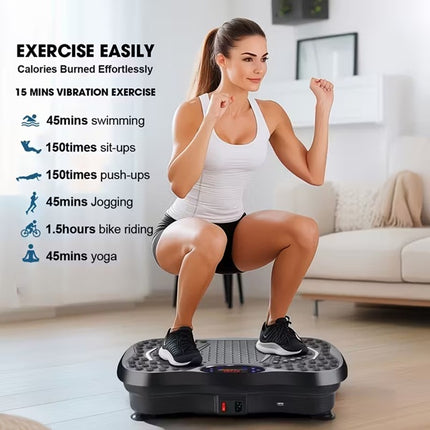 منصة اهتزاز عالية التردد بـ 99 مستوى mini crazy fit massager