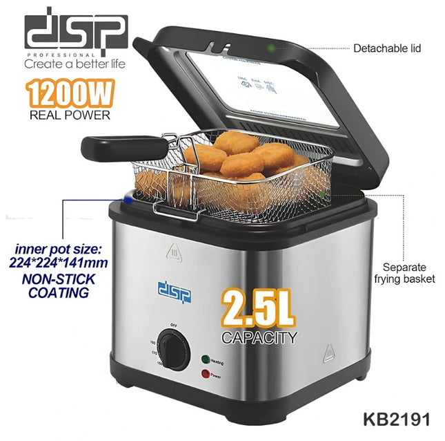 قلاية الزيت من DSP بسعة 2.5 لتر