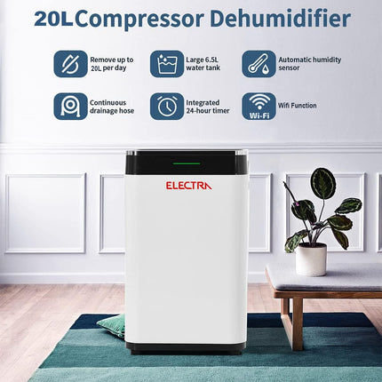 جهاز سحب الرطوبة والروائح من الكترا 20 لتر  Electra dehumidifier