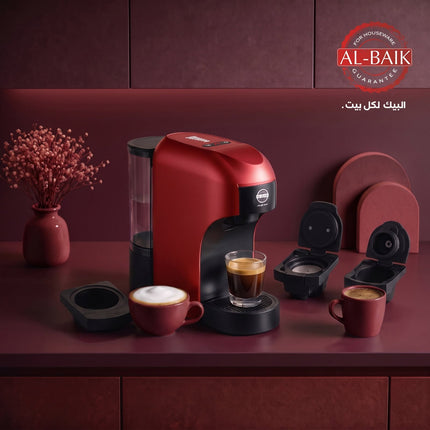 ماكينة الاسبريسو والكبسولات بحجمين  من البيك