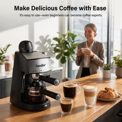 ماكينة 2×1 قهوة أسبريسو و قهوة الاميريكان sonifer Steam Espresso maker sf-3557