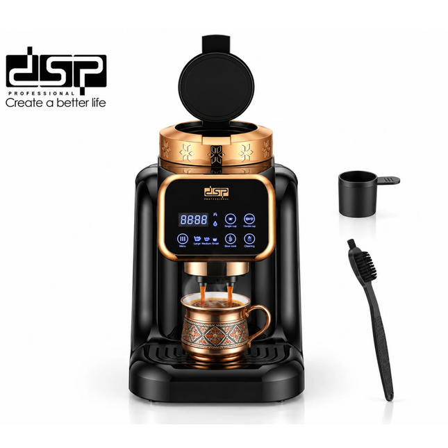 ماكينة قهوة تركي أوتوماتيك بشاشة لمس DSP KA3185